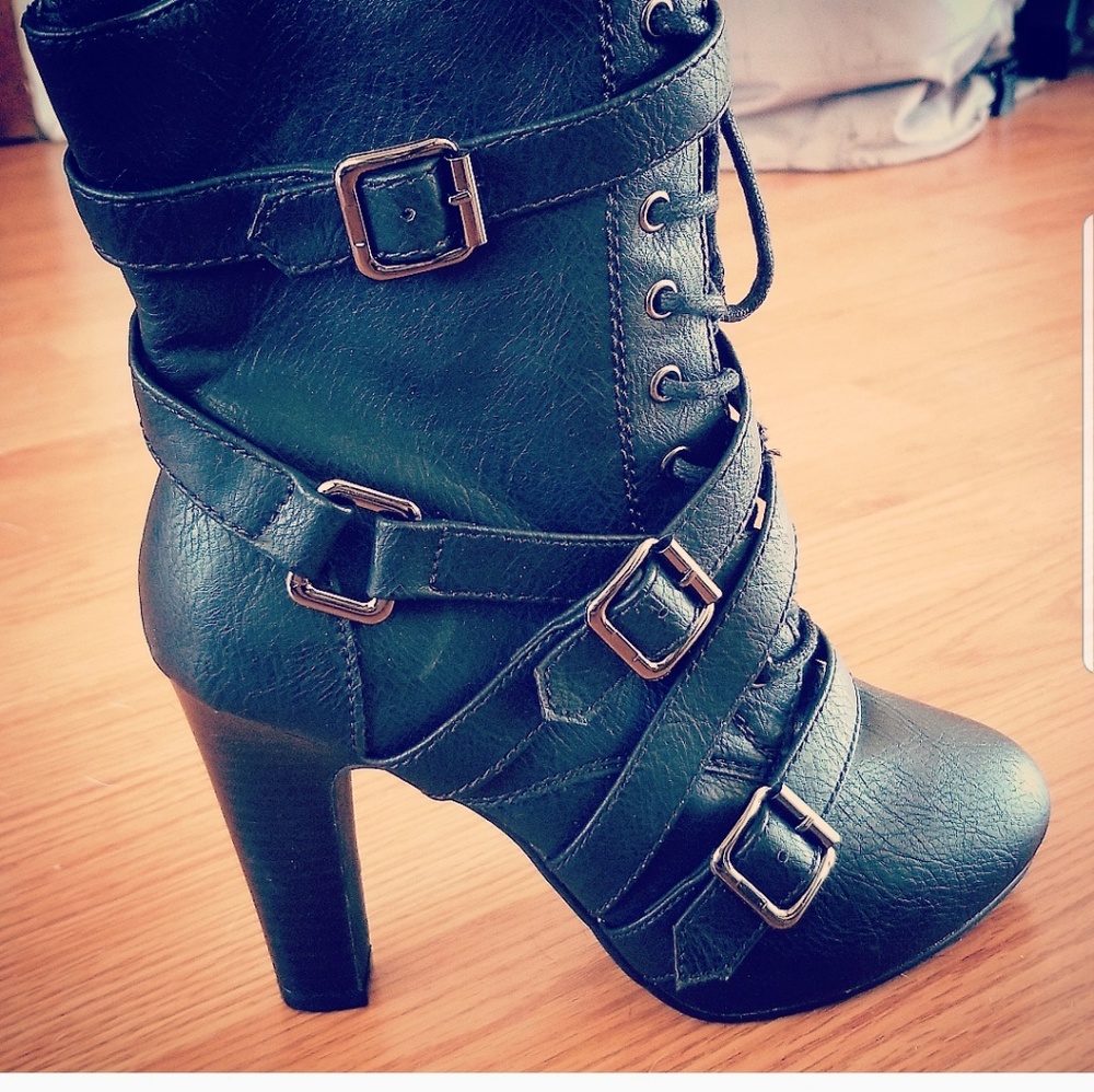 Black ankle boots